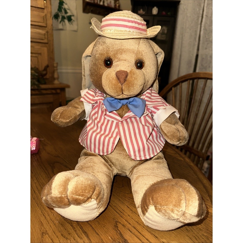 Commonwealth Bunny 1993 Barber Shop Rare Plush Stuffed Animal Toy 14" Barbershop
